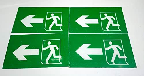 Water Proof Left Arrow Direction Sign Board For Walls (4 Pcs) 12