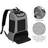CURMIO Portable Oxygen Concentrators Backpack, POC Travel Carrying Bag with Mesh Panels for Breathability, Compatible for Inogen, Oxygo, Caire Units, Gray, BAG ONLY