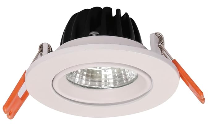 LAFIT Cupide 6 Watt Recessed Round Spot Light | Compact and Bright 4000 Kelvin Neutral White Light LED Downlight | Pack of 5
