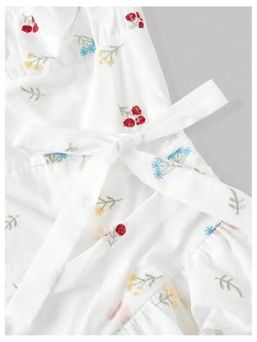 Image of Floerns Women's Floral Halter Ruffle Tiered Cute Summer Mini Dress Milkmaid Vacation Sundress