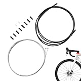 Alojamiento Completamente Lubricado: El cable de cambios para bicicleta cuenta con un alojamiento prelubricado que minimiza la fricción interna. Esto asegura transiciones de marcha y sin problemas, al tiempo que proporciona una durabilidad duradera para aventuras de ciclismo ininterrumpidas en diversos paisajes y condiciones.