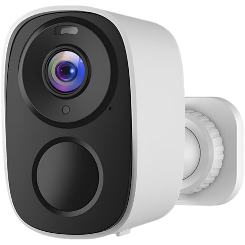 Deskium Cámara de seguridad inalámbrica alimentada por energía solar, detección de movimiento HD AI, WiFi, conversación bidireccional, impermeable, visión nocturna IR, monitoreo sin conexión, 3.3 x