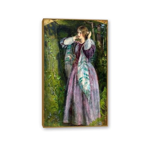 Peinture à l'huile Arthur Hughes Amy | Décoration salon affiche toile 120x70