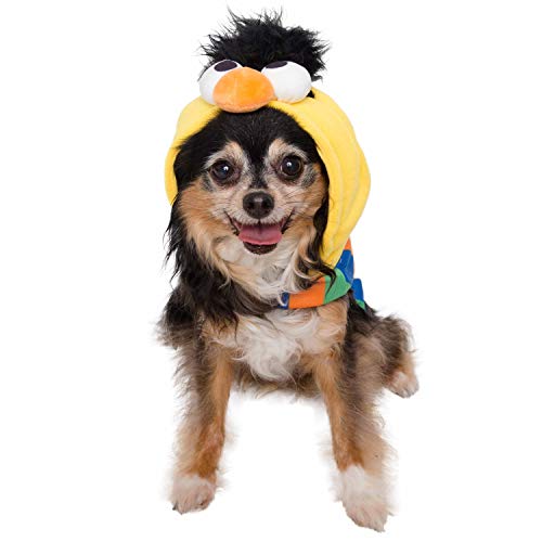 Pet Krewe Small Bert Costume - Sesame Street Bert Dog Costume - Fits Small, Medium, Large and Extra Large Pets - Perfect for Halloween, Christmas Holiday, Parties, Photoshoots, Gifts for Dog Lovers