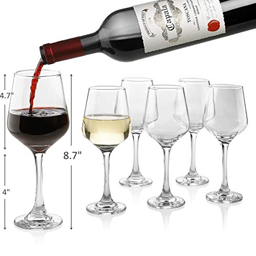 Premium Wine Glasses 14 Ounce - Lead Free Clear Classic Wine Glass