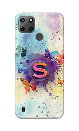 Image of PRINTFIDAA� Printed Hard Back Cover Case for Realme C21Y | Realme C25Y Back Cover (Alphabet S) -2808