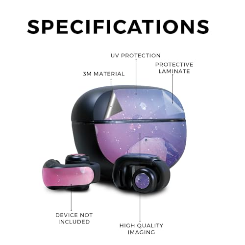 Image of Skin Compatible with Bose Ultra Open Earbuds - Pink Diamond - Premium 3M Vinyl Protective Wrap Decal Cover - Easy to Apply | Crafted in The USA by MightySkins