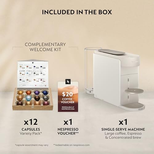 Image of Nespresso Vertuo Up Coffee and Espresso Maker by DeLonghi, White