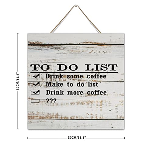 Plaque en bois To Do List pour ne plus rien oublier décoration murale 30 cm