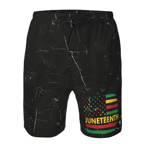 HILLBACK Juneteenth Flag June 19th 1865 Juneteenth Decoration Mens Running Shorts Athletic Shorts with Liner Workout Shorts