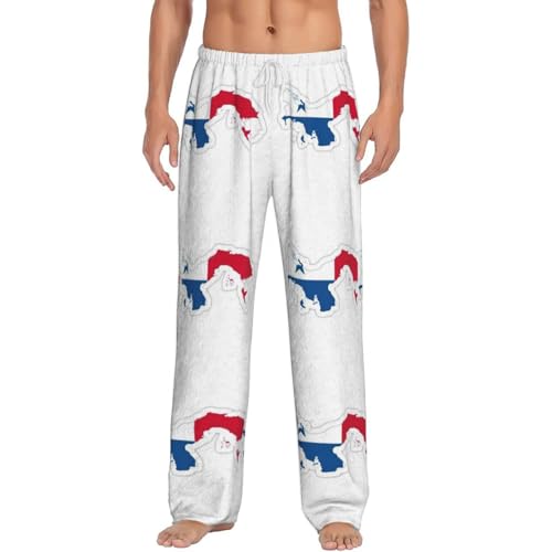 Pantalon de pyjama Panama pour homme en flanelle polaire douce pour la maison