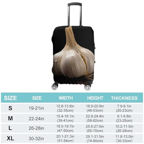Raw Garlic Luggage Cover, Washable Elastic Suitcase Cover Protector Fit 18-32 Inch Luggage2