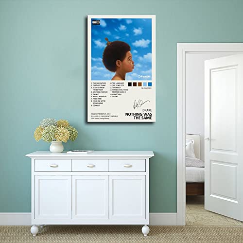 Ygulc Drake Poster Nothing Was The Same Music Album Cover Signed Limited Edition Canvas Poster Wall Art Decor Print Picture Paintings For Living Room Bedroom Decoration Unframe: 12X18Inch(30X45Cm) #TOP3