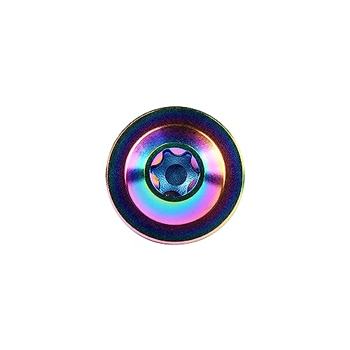 Image of Titanium Bolt Torx Head M6x10 15 20mm Screw for Bicycle Motorcycle Car Modification Pack of 6 (Rainbow, M6x10mm)