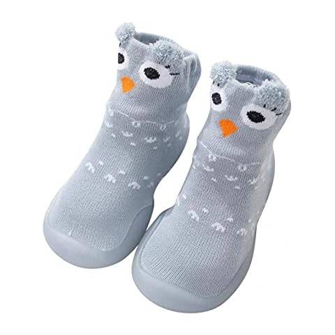 KLGR Stricken Sockenschuhe Baby Kleinkind Schuhe Jungen Lauflernschuhe Mädchen Krabbelschuhe Bodensocken Weicher Boden Kinderschuhe Rutschfest Indoor Babyschuhe Cover