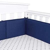 Algopix Similar Product 19 - TILLYOU Baby Safe Crib Bumper Pads for