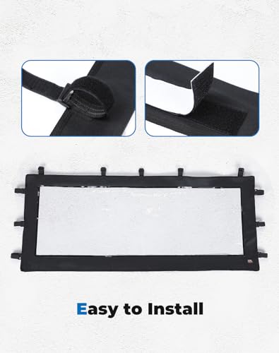 Panel de ventana trasera UTV transparente KEMIMOTO resistente a impactos y UV 7