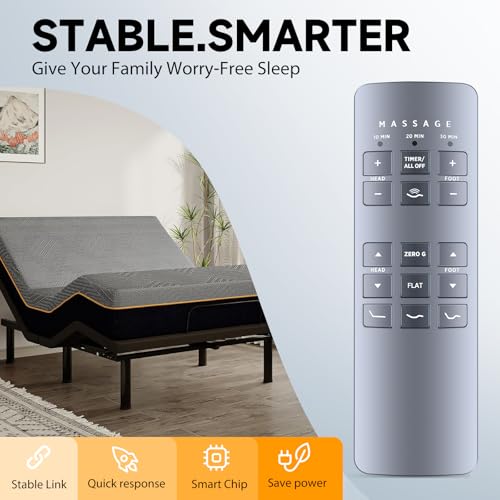 Télécommande Serta Motion Perfect RF258C réglage lit fluide