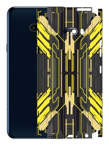 Image of AtOdds - Full Body Back Screen Guard Protector Film - Lamination Wrap Skin Sticker Compatible with LG G8X ThinQ | Scratchproof Matte Finish (Cyber Yellow)