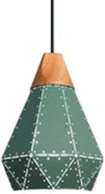 Macaron Color Chandelier E27 Screw Mouth Hanging Barn Lampshade Minimalist Style Ceiling Hanging Lamp Natural Wood Decor for Living Room Dining Room Children Room Pendant Light Fixtures
