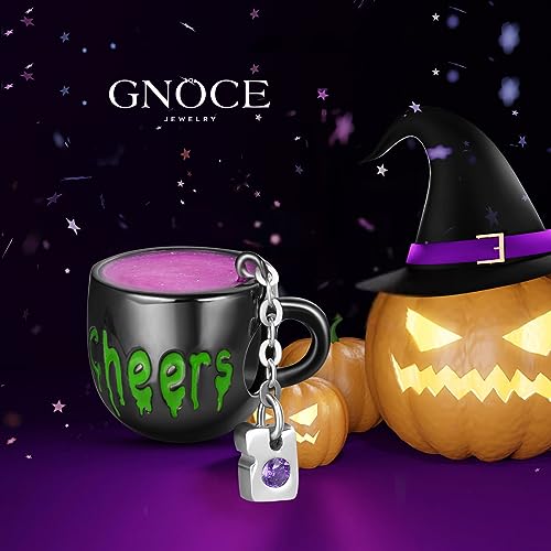 Image of GNOCE Halloween Charm Bracelet Fit Pandora Beads for Women Gift