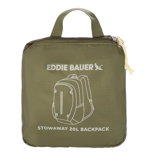 Image of Eddie Bauer Stowaway Packable Backpack | Travel | Outdoor | Lightweight | Foldable | Durable | Ripstop Polyester | 20L - Irish Green