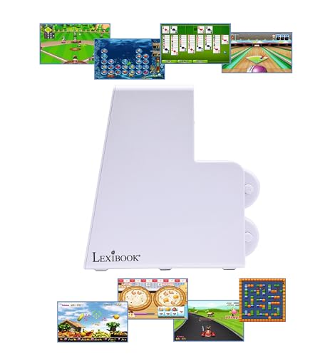Lexibook, TV-Spielkonsole mit 2 drahtlosen Controllern, 250 Spiele, 32-Bit-Grafik, TV-Anschluss, JG7440