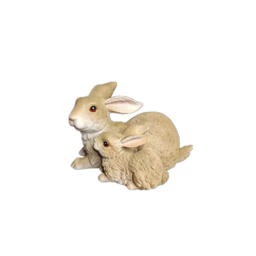 Réplique résine de lapin pour une décoration de jardin raffinée et durable