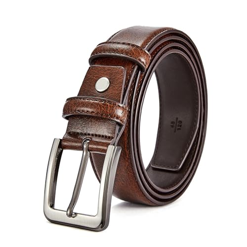 Belt For Men 3.3cm Wide Cowhide Belt Men's Genuine Leather Pin Buckle Belt Casual Business Versatile Men's Belts