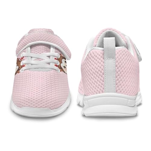 Doojoayie Little Girl Tennis Shoes School Sneakers for Girls Hook and Loop Footwear3