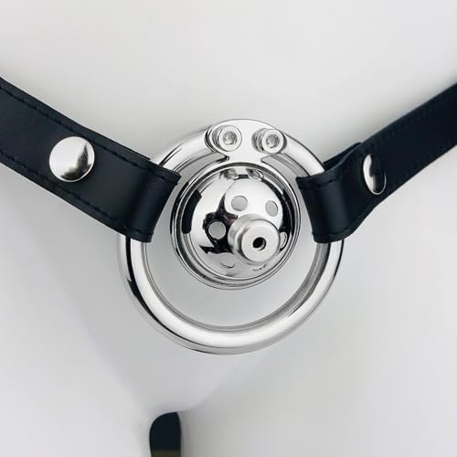 Stainless Steel Wearable Flat Inverted Cage with 1 Anti-Dislodgement Fixed Exercise Belt (40mm+ Metal Conduit)