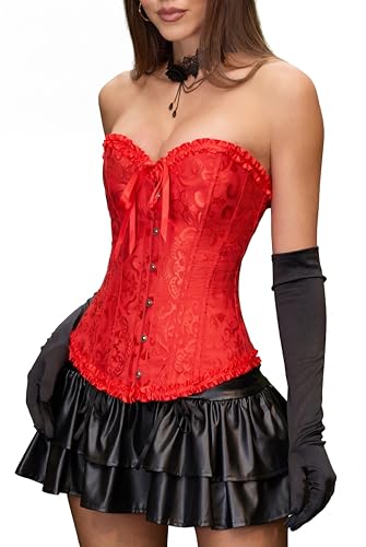 SZIVYSHI Corset Tops for Women, Bustier Shapewear Lingerie, Fashion Lace Waist Push Up Bodysuit...