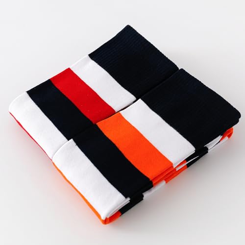 Image of Kayhoma Extra Long Cotton Stripe Thigh High Socks Over the Knee High Socks