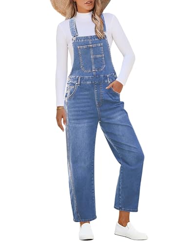 Luvamia Baggy Overalls 90S Light Blue Overalls Denim One Piece