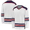 Custom Ice Hockey Jersey Personalized Printed Long Sleeves Hockey Jersey Apparel for Hockeys Fans Men Women Youth, 42 Colour Options for Team Uniforms, Gifts, S-5XL Size Range #1