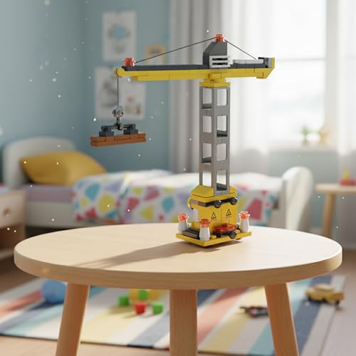 Image of STEM Construction Vehicle Building Blocks Set (97 Pcs) | DIY Crane Frame Toy for Kids 7+ Years (Boys & Girls) | Educational Engineering Toy | Creativity & Problem Solving