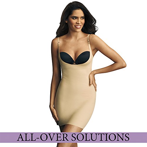 Flexees Take Inches Off Wear Your Own Bra (WYOB) Slip, Body Beige, Medium - Thumbnail 4