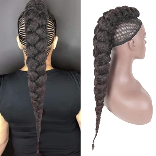Goddess Braided Mohawks Wig - High Ponytail...