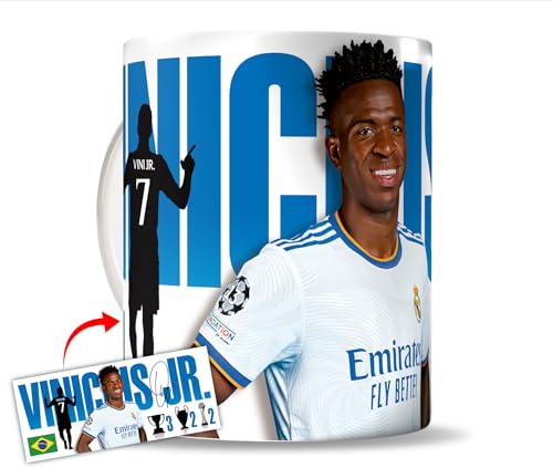 Cómo crear un canal de fútbol viral en YouTube sin problemas de derechos de autor 2 PHOTOTAZON Taza Blanca Cerámica Vinicius Jr. Tazas Desayuno Fútbol Madrid 325 ml.