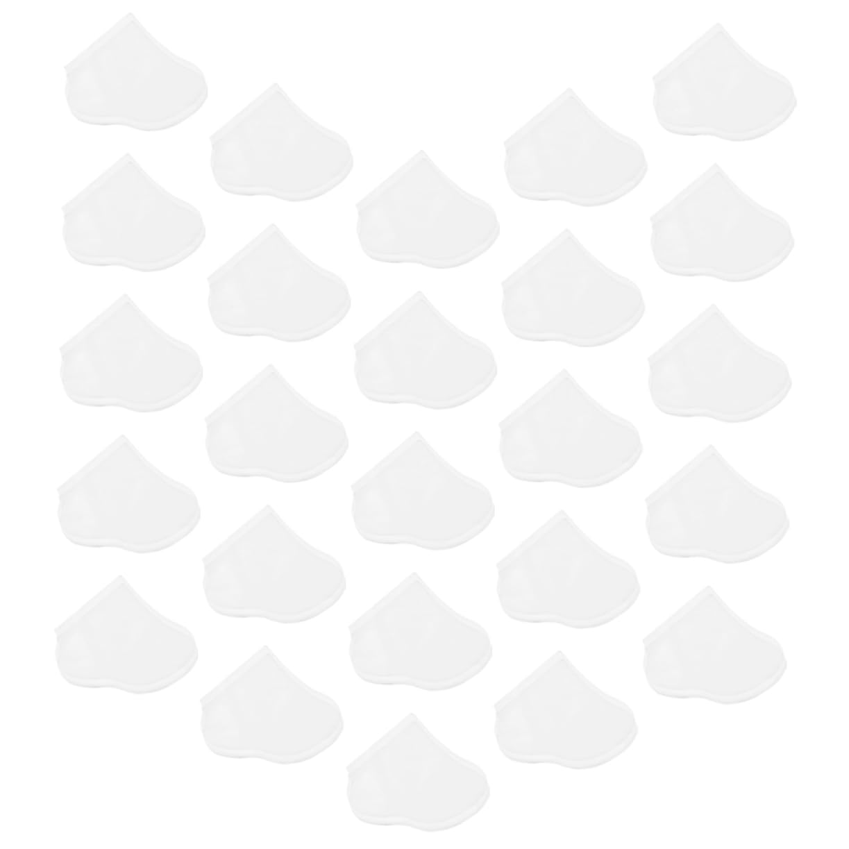 NULYLU 25 Pairs Foot Mask Shoes Toe Foot Patches Press on Nails Heels Grip Socks Feet Pilates Removers Feet Peeling Spa para Pies Pedicure Separators Non-Woven Fabric White