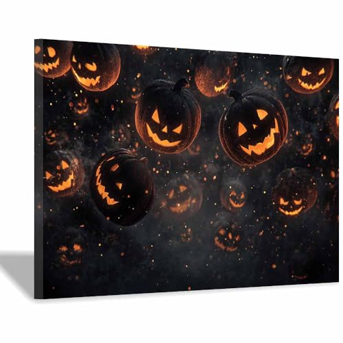 Toile Effrayante Citrouille Déco Intérieure Sans Effort Fête Halloween