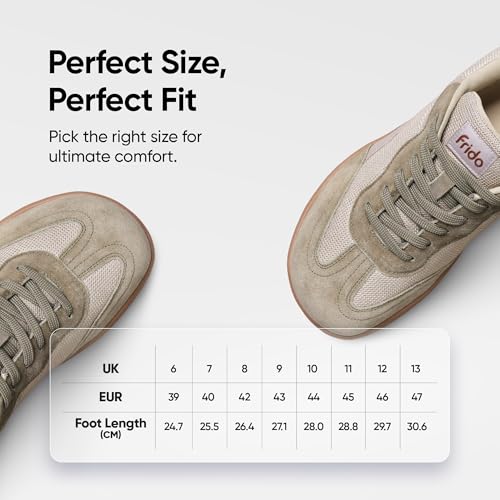 Image of Frido Active Casual Sneakers for Men & Women | Stylish Everyday Sneakers with Breathable Mesh, Lycra-Lined Collar, Cushioned Footbed & Zero-Drop Sole for Travel, Night Outs