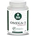 Produktbild OMEGA-3 SUPER 1000 | hochdosierte Fischöl 1000 mg 60 Kapseln ( keine Tabletten ) | Nahrungsergänzungsmittel mit Fettsäuren und Vitamin E für Herz, Kreislauf, Hirn und Sehkraft