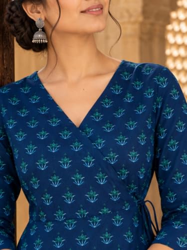 Image of feranoid Women Cotton Angrakha Kurti