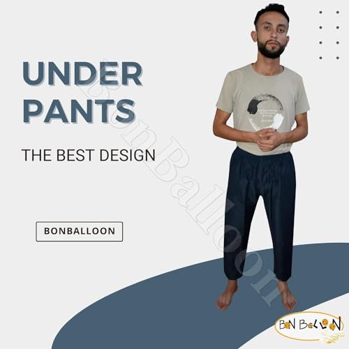 Trousers Men Pants Mens Salwar Serwal Shalwar Wear Egypt Arab Egyptian Islam Islamic Thoub Kaftan Pajamas Waist Pajama Men's Desert Elastic With 1 Pockets (Dark Blue - Size : 24)4