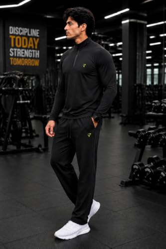 Buy Mack Jonney Men's Polyester Tracksuit Set (Black) - Image 4