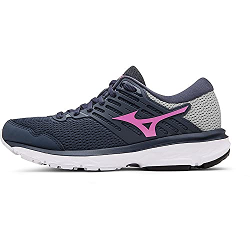 Calçado para corrida Hawk 14, Mizuno, Feminino, Marinho/Rosa, 37