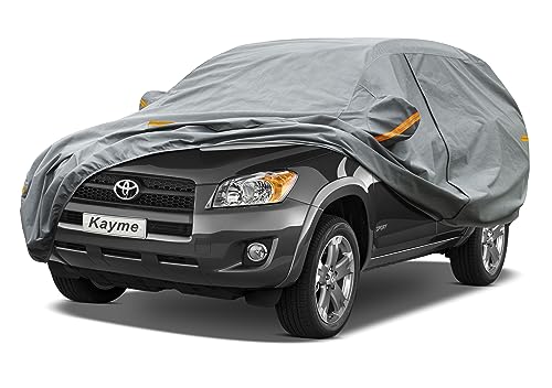 Image of Kayme Heavy Duty SUV Car Cover Custom Fit Toyota RAV4 (2006-2025) Waterproof All Weather for Automobiles, Full Exterior Covers Sun Rain UV Protection.（Deliver About 3-10 Days）