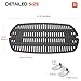 onlyfire Cast Iron Cooking Grate for Weber Q200 Q220 Q2000, Q2200, Q2400 Series Gas Grill - Replacement Parts for Weber 7645