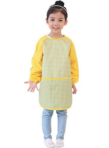 image for Plie Kids Painting Apron – Waterproof Long Sleeve Art Smock for Todd